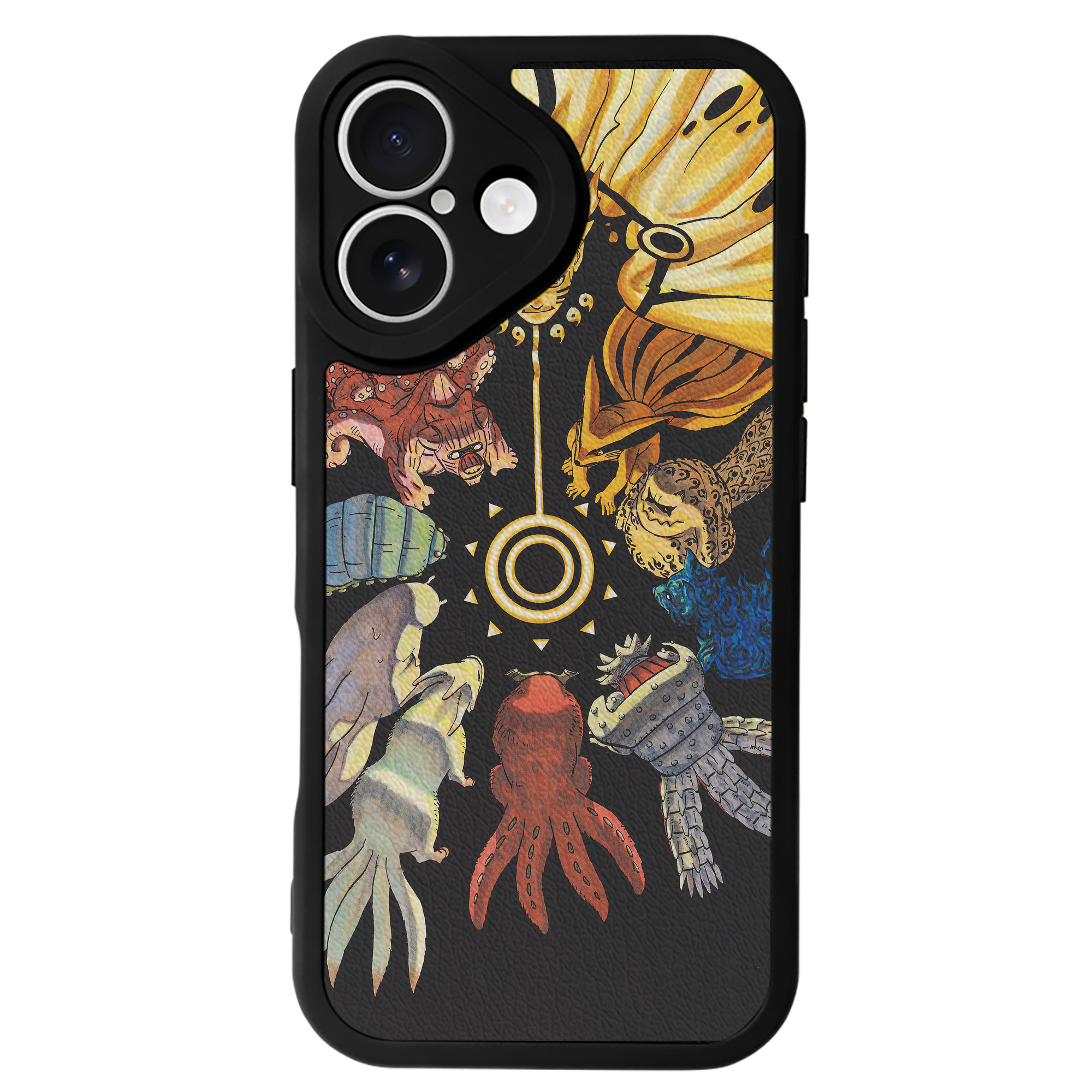 （画像用） NARUTO -ナルト- NARUTO -ナルト- 疾風伝 【iPhone 16シリーズ対応】シリコンスマホケース（レザー調） 材質：シリコン